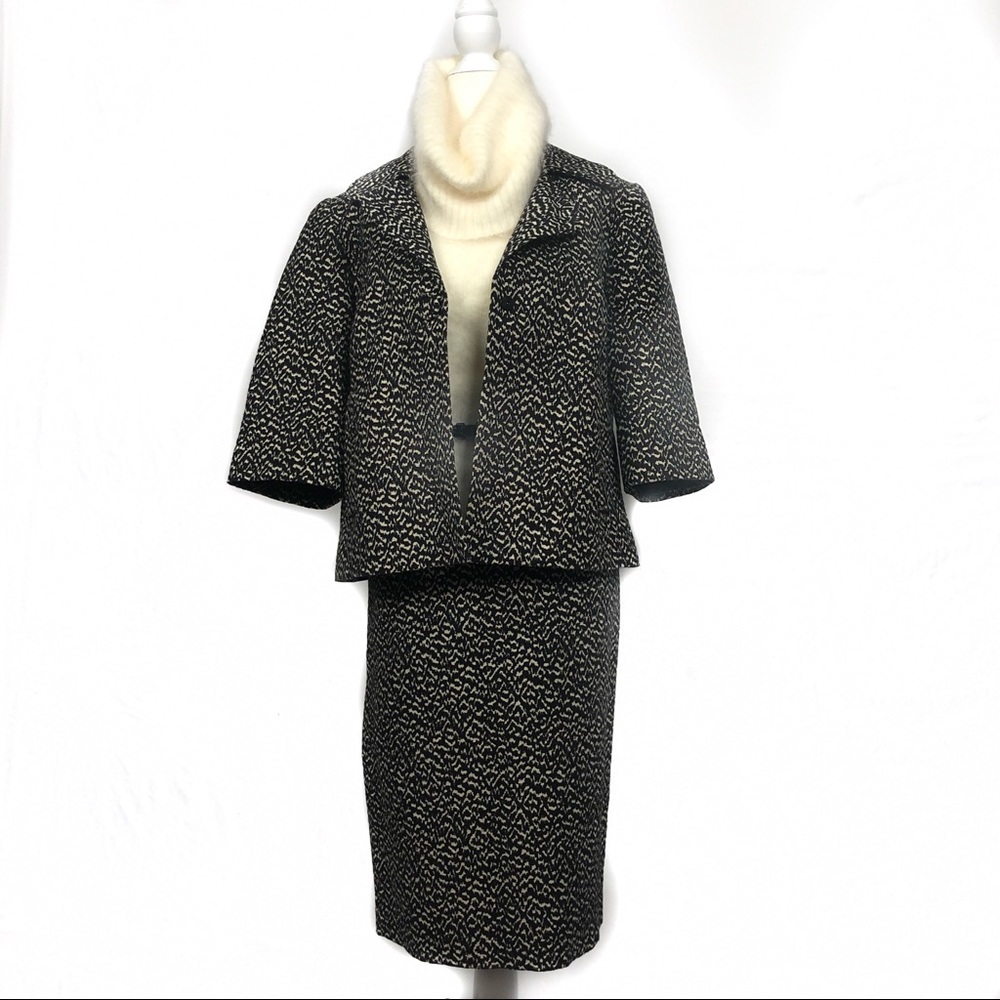 HAROLD’S Classic Black & Cream skirt Set Sz